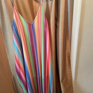 Chase the rainbow Vestique Maxi dress size small